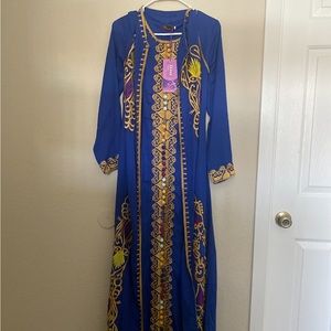 Kaftan abaya dress long sleeve